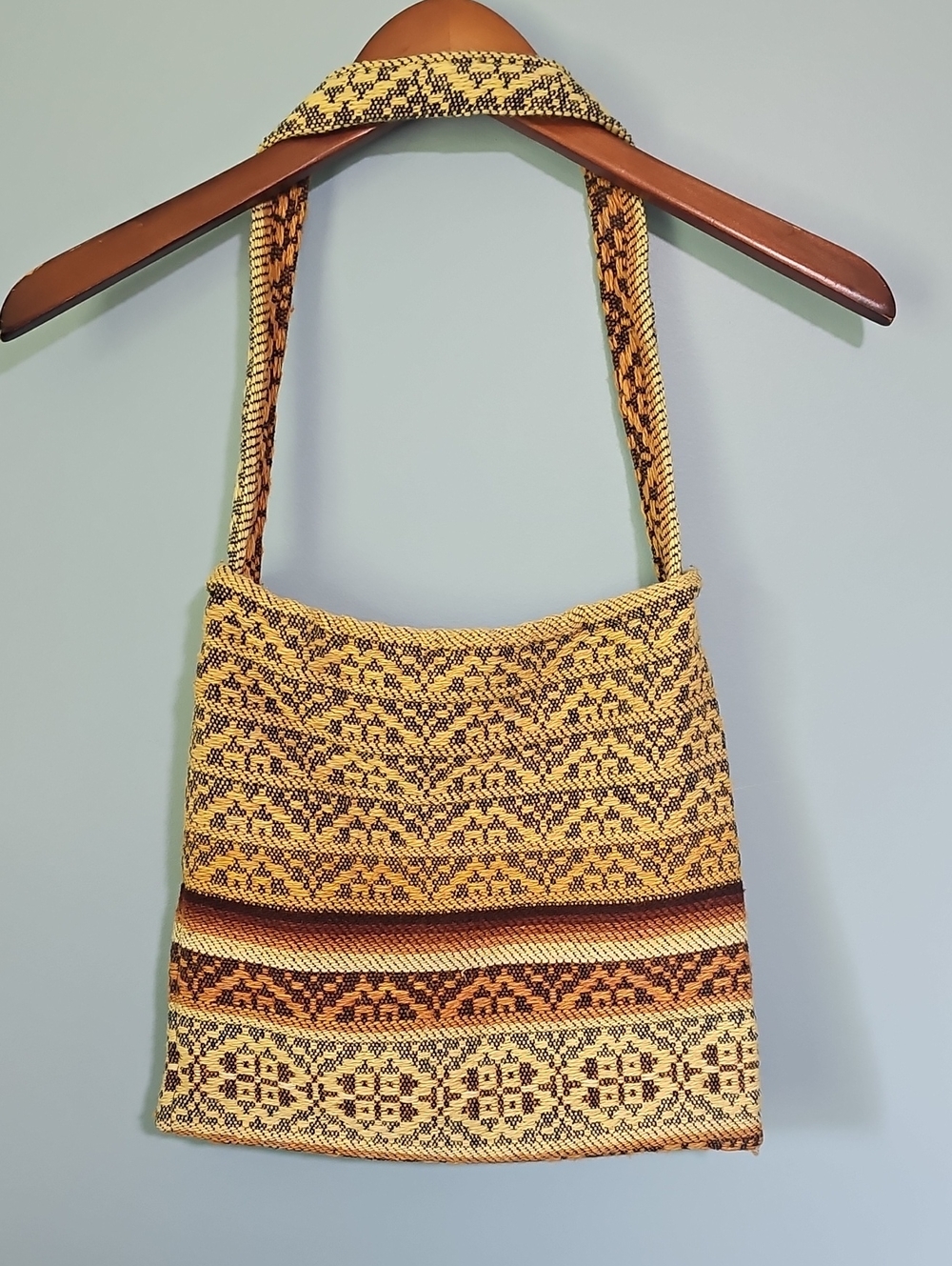 Woven kilim hippie bag carpet bag boho festival - Picture 2 of 5